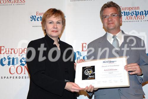 Das Treffen zum größten europäischen Zeitungskongress.  Foto: Verleihung des 