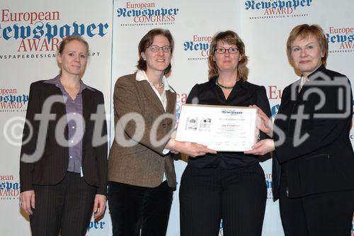 Das Treffen zum größten europäischen Zeitungskongress.  Foto: Verleihung des 