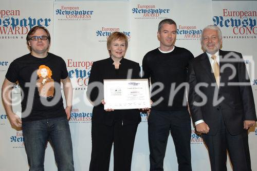 Das Treffen zum größten europäischen Zeitungskongress.  Foto: Verleihung des 