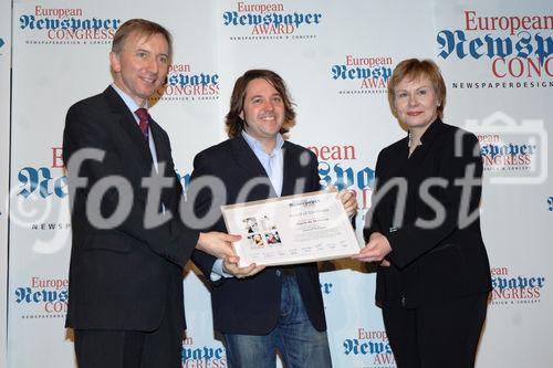 Das Treffen zum größten europäischen Zeitungskongress.  Foto: Verleihung des 