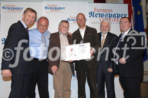 Das Treffen zum größten europäischen Zeitungskongress.  Foto: Verleihung des 