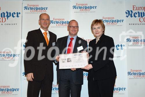 Das Treffen zum größten europäischen Zeitungskongress.  Foto: Verleihung des 