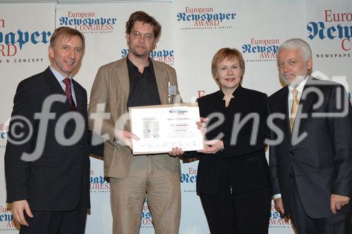 Das Treffen zum größten europäischen Zeitungskongress.  Foto: Verleihung des 