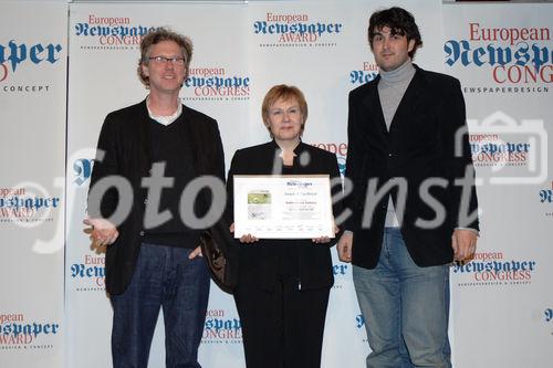 Das Treffen zum größten europäischen Zeitungskongress.  Foto: Verleihung des 