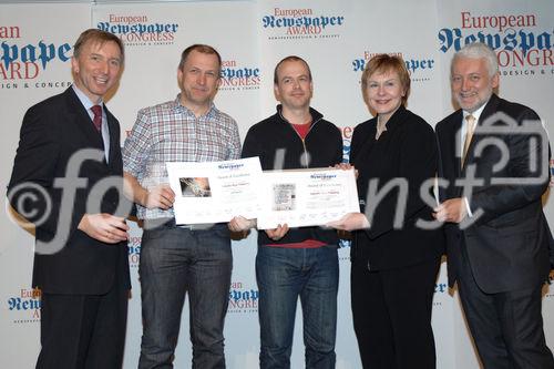 Das Treffen zum größten europäischen Zeitungskongress.  Foto: Verleihung des 