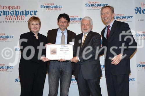 Das Treffen zum größten europäischen Zeitungskongress.  Foto: Verleihung des 