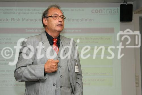 (C) Fotodienst/Anna Rauchenberger - 24.9.2007 - Wien - Österreichisches Controller-Institut: Info-Event zum Lehrgang Certified Corporate Risk Manager. FOTO: Dr. Robert Denk (ÖCI Lehrgangsleitung, Partner Contrast Management-Cunsulting, Wien)