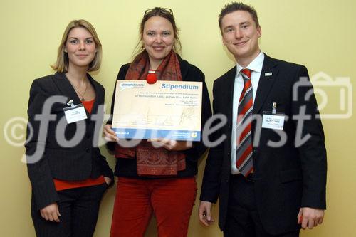 (C)fotodienst/Mag. Daniel Katzinger - Wien 30.01.2007,
NPO-Forum und Stipendiumsübergabe für das NPO-Stufenprogramm 
Foto v.l.: Mag. Julia Mauritz (Seminar- und Lehrgangsmanagement, Österreichisches Controller-Institut), Mag. Edith Heller (Operative Leiterin, Roten Nasen), Ing. Mag. (FH)  Michael Blazicevec (CP CORPORATE PLANNING AG )