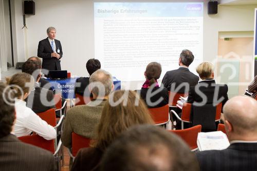 (c) fotodienst / Anna Rauchenberger - Wien, am 26.01.2011 - Heute lud das Österreichische Controller-Institut zum NPO-Forum ein. Diesmal stand das Thema 'Governance' als Basis für wirkungsvolles NPO-Management im Mittelpunkt. Governance, was soviel wie wirkungsvolle Unternehmensaufsicht bedeutet, findet nun auch Beachtung in der öffentlichen Verwaltung und bei NPOs. FOTO: Mag. Wolfgang Hermann, Geschäftsführer NEUSTART