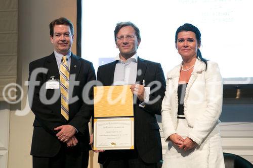 Oesterreichisches Controller-Institut Welcome-Event .(C) fotodienst, Martina Draper.Foto:  vlnr: Brian McGuire, Ph.D., CMA, CPA, CBM, CITP, .Global Chair, Institute of Management Accounting (IMA), FH-Prof. Dr. Christian Kreuzer, GF OECI, Dr. Rita Niedermayr-Kruse, GF OECI: