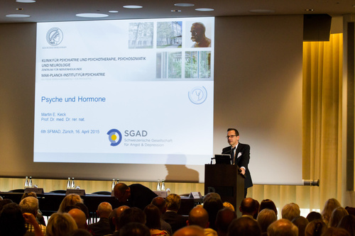  c) fotodienst/Boaz Heller. Zurich, 16.4.2015, 6th Swiss Forum for Mood and Anxiety Disorders (SFMAD). Prof. Dr. rer. nat. Dr. med. Martin E. Keck