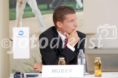 (c) Fotodienst / Daniel K. Gebhart - Pressekonferenz Konica Minolta - Innovative Wege zum Top-Systemintegrator - FOTO: Ing. Peter Huber (Leiter Marketing Konica Minolta Business Solutions Austria).