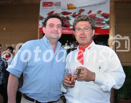 (C) Fotodienst/Anna Rauchenberger - Wien 28.06.2007 - COMNET Sommerfest - Das schärfste Sommerfest des Jahres! FOTO: Andreas Bergler (COMNET Geschäftsführer, CEO, rechts) mit DI Werner Seinitz (Münze Österreich)