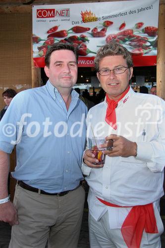 (C) Fotodienst/Anna Rauchenberger - Wien 28.06.2007 - COMNET Sommerfest - Das schärfste Sommerfest des Jahres! FOTO: Andreas Bergler (COMNET Geschäftsführer, CEO, rechts) mit DI Werner Seinitz (Münze Österreich)