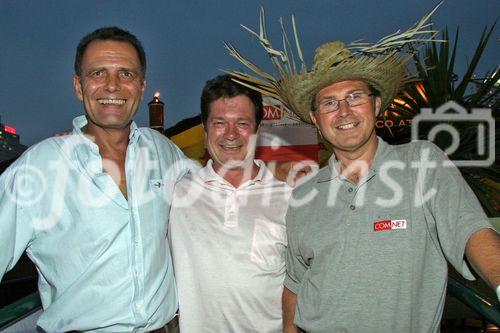 (C) fotodienst/Anna Rauchenberger - Wien 29.06.2006 - COMNET - Sommerfest 'Cuba Libre'. FOTO: Andreas Bergler (COMNET Geschäftsführer, CEO, rechts) mit VIP-Gästen.
