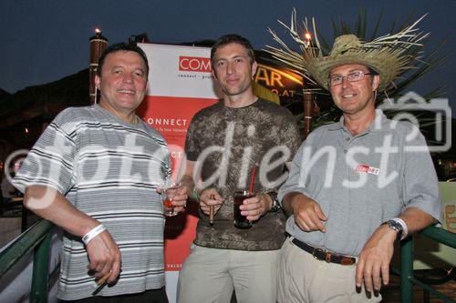 (C) fotodienst/Anna Rauchenberger - Wien 29.06.2006 - COMNET - Sommerfest 'Cuba Libre'. FOTO: Andreas Bergler (COMNET Geschäftsführer, CEO, rechts) mit VIP-Gast.
