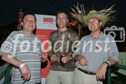 (C) fotodienst/Anna Rauchenberger - Wien 29.06.2006 - COMNET - Sommerfest 'Cuba Libre'. FOTO: Andreas Bergler (COMNET Geschäftsführer, CEO, rechts) mit VIP-Gästen.
