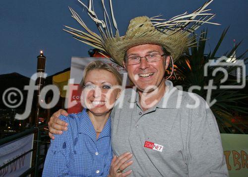 (C) fotodienst/Anna Rauchenberger - Wien 29.06.2006 - COMNET - Sommerfest 'Cuba Libre'. FOTO: Andreas Bergler (COMNET Geschäftsführer, CEO, rechts) mit VIP-Gast.
