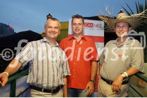 (C) fotodienst/Anna Rauchenberger - Wien 29.06.2006 - COMNET - Sommerfest 'Cuba Libre'. FOTO: Andreas Bergler (COMNET Geschäftsführer, CEO, rechts) mit VIP-Gästen.
