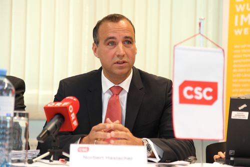 im Bild: Norbert Haslacher, CEO, CSC Austria and Eastern Europe