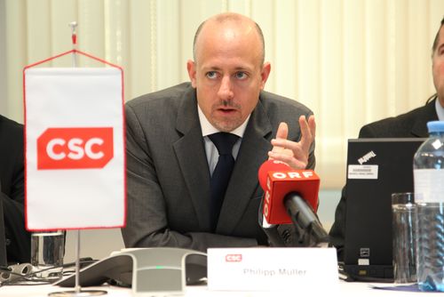 im Bild: Dr. Philipp Müller, Head of Cybersecurity, CSC Deutschland, Autor;