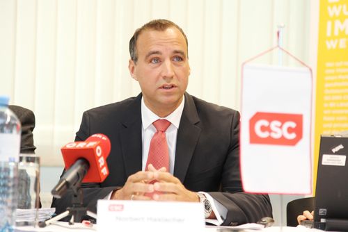 im Bild: Norbert Haslacher, CEO, CSC Austria and Eastern Europe