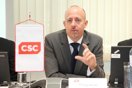 im Bild: Dr. Philipp Müller, Head of Cybersecurity, CSC Deutschland, Autor;