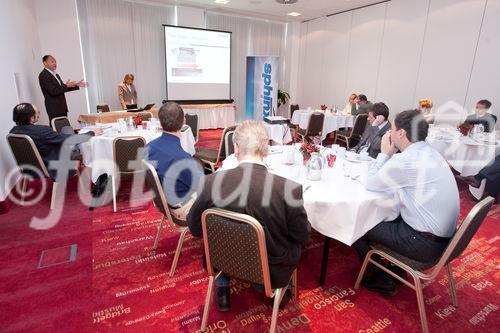 (C) fotodienst / Anna Rauchenberger - Wien, am 18.05.2010 - Beim heutigen Business-Frühstück zum Thema Datenqualität im Arcotel Kaiserwasser wurde das Vorgehensmodell von potenziellen Datenqualitäts-Initiativen auf Basis von Dienstleistungen von ,Sphinx IT Consulting' präsentiert sowie Oracle DQ-Tools vorgestellt. 