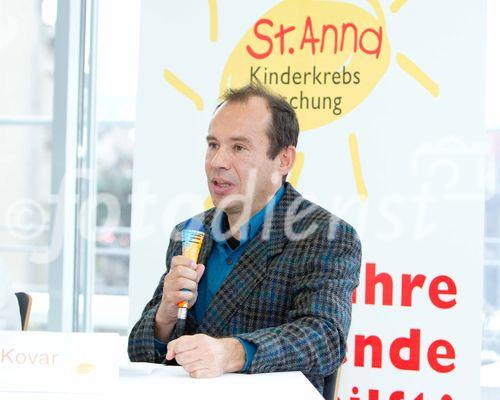 (C)fotodienst/Anna Rauchenberger Wien, 09.12.2010  - Spannungsfeld Kinderkrebs: Politisches Handeln in Österreich ist gefordert. ‚Was gilt der Prophet im eigenen Land’, fragen St. Anna Ärzte und Forscher. FOTO: Univ.-Doz. Heinrich Kovar, Wissenschaftlicher Direktor der St. Anna Kinderkrebsforschung, Projektpartner des EU-Projektes „ASSET“