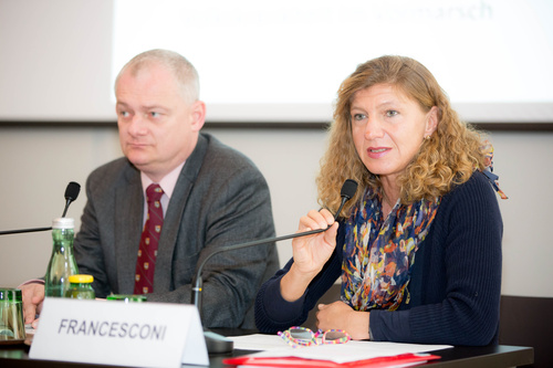  (c) fotodienst / Anna Rauchenberger - Wien, am 28.10.2014 -  Pressegespräch Anlässlich des Weltdiabetestages am 14. November startet die Österreichische Diabetes Gesellschaft (ÖDG) eine Awareness-Kampagne, da die Gesundheitsausgaben mit der Zunahme an Diabetes rasant steigen. FOTO v.l.: Uni.-Prof. Dr. Hermann Toplak, Medizinische Universität Graz, Universitätsklinik für Innere Medizin, Ambulanz für Lipidstoffwechsel, Stellvertretender Vorsitzender der ÖDG, OÄ Dr. Claudia Francesconi, Diabetes- und Stoffwechselambulanz, Gesundheitszentrum Wien-Mitte der WGKK, erster Sekretär der ÖDG: