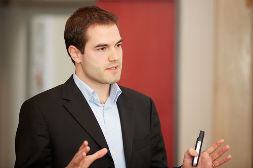  (c) fotodienst/Anna Rauchenberger - Wien, am 20.09.2012 – Roundtable von CTI Invest und Rollfeld Schweizer Web Startups. FOTO: Samuel Mäder, CEO, Gonnado: