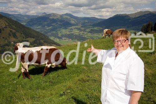 Genuss Region Österreich - Pinzgauer Rind, Anneliese Klackl, Köchin und Chefin der Meilinger Taverne in Mittersill
Foto: Mühlanger
