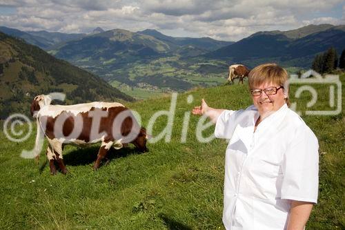 Genuss Region Österreich - Pinzgauer Rind, Anneliese Klackl, Köchin und Chefin der Meilinger Taverne in Mittersill
Foto: Mühlanger
