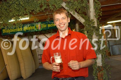 Hermann Bayer ist Geschäftsführer der
Hopfenbaugenossenschaft in Neufelden, die rund
2/3 des Mühlviertler Hopfens weiterverarbeitet
und vermarktet.                                                              