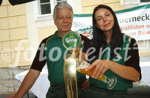 Gösser Bier freundliche Bedienung - gutbesuchte Veranstaltung in Graz 