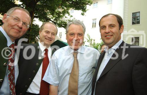 Landwirtschaftsminister Josef Pröll (re) mit Spar GF Erwin Schmuck LR Johann Seitinger und Landwirtschaftskammer Stmk Präsident Gerhard Wlodkowski