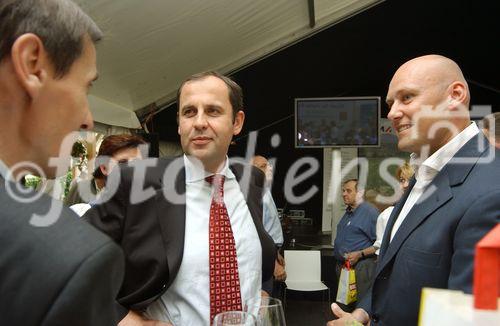 Steirische Verführung 2006 - Veranstaltung mit Landwirtschaftsminister Josef Pröll in Graz, im Gespräch mit Billa AG Vorsitzendem des Vorstandes Mag.Volker Hornsteiner