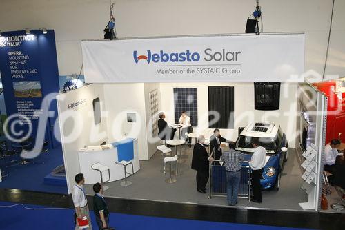 Messestand der Webasto Solar GmbH auf der Intersolar Europe