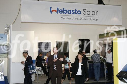 Messestand der Webasto Solar GmbH auf der Intersolar Europe