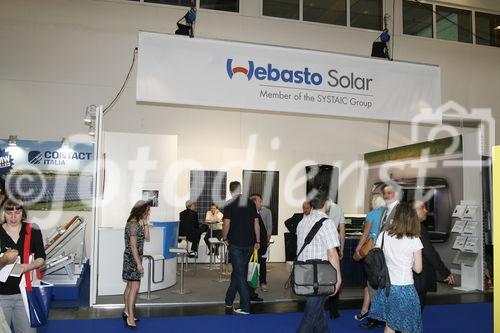 Messestand der Webasto Solar GmbH auf der Intersolar Europe