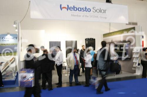 Messestand der Webasto Solar GmbH auf der Intersolar Europe