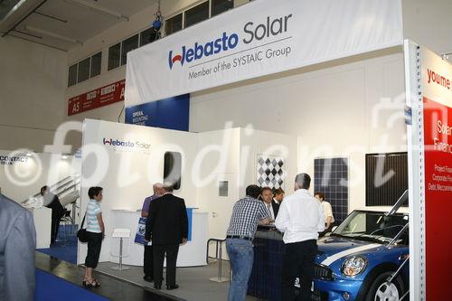 Messestand der Webasto Solar GmbH auf der Intersolar Europe