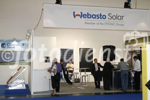 Messestand der Webasto Solar GmbH auf der Intersolar Europe