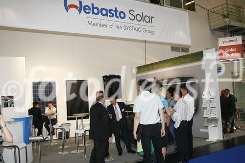 Messestand der Webasto Solar GmbH auf der Intersolar Europe