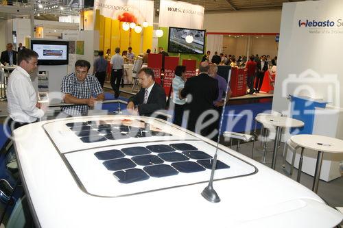 Messestand der Webasto Solar GmbH auf der Intersolar Europe