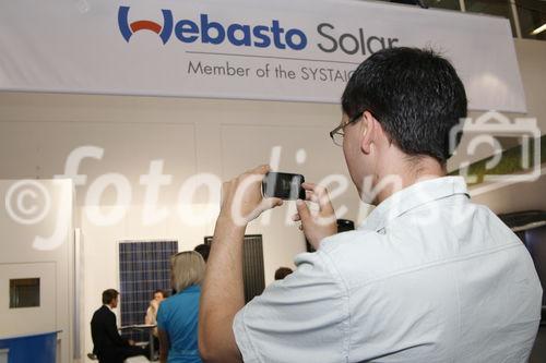 Messestand der Webasto Solar GmbH auf der Intersolar Europe