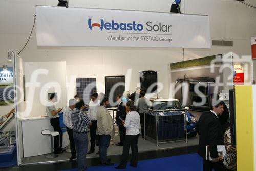 Messestand der Webasto Solar GmbH auf der Intersolar Europe