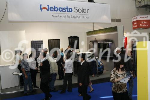 Messestand der Webasto Solar GmbH auf der Intersolar Europe