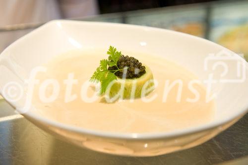 (c) fotodienst / Anna Rauchenberger - Wien, am 22.04.2010 - Sternekoch Toni Mörwald und Nordsee gemeinsam auf Tournee: In neun Restaurants empfängt Nordsee gemeinsam mit dem mehrfach ausgezeichneten, österreichischen Haubenkoch Toni Mörwald interessierte Fischgenießer zu einem Gourmetabend der besonderen Art. Der Auftakt der Tournee fand in der Nordsee-Filiale in der Kärntnerstraße in Wien statt.