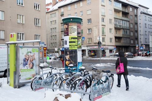  (c) fotodienst/Anna Rauchenberger - Wien, am 15.01.2013 –  25 Jahre Wiener Vorlesungen - Das Dialogforum der Stadt Wien - Plakate 1040 Wien, Südtirolerplatz: